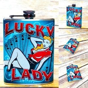 Totally Rad Lucky Lady Flask NWT